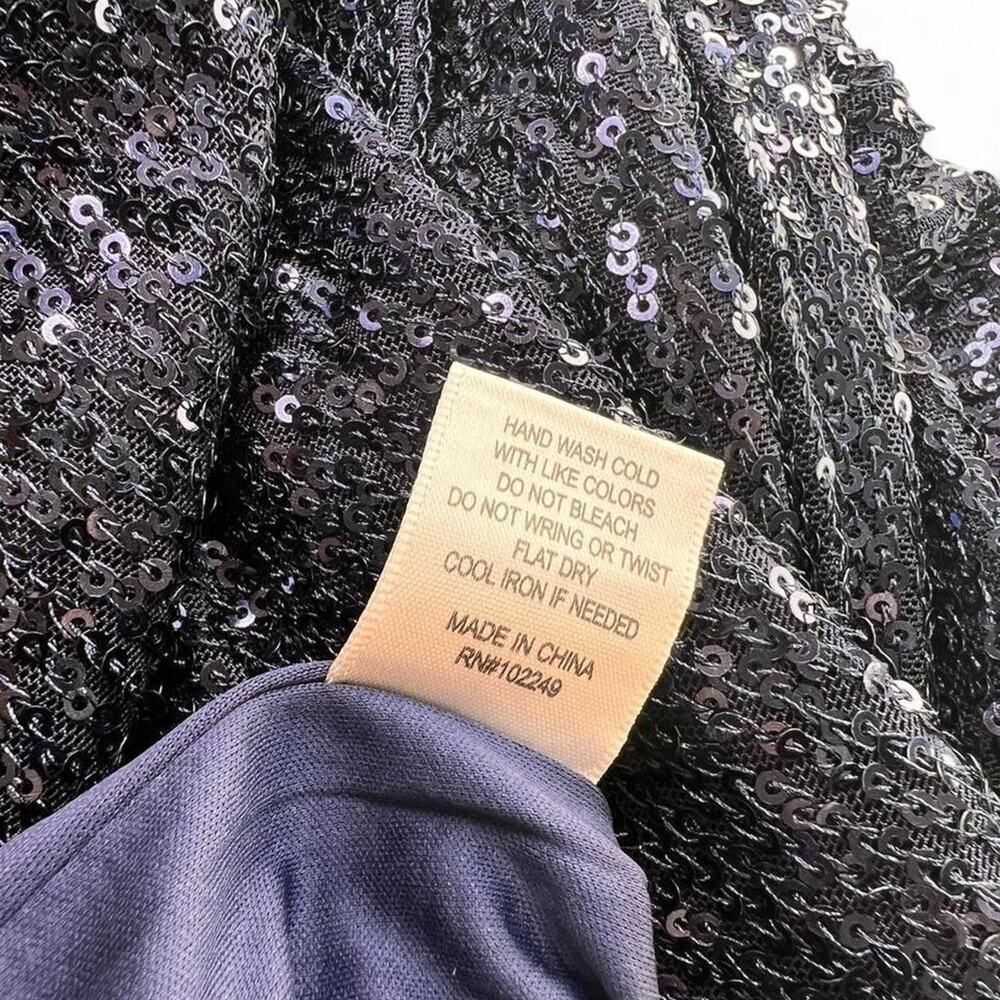 Navy Sequin Jumpsuit Women’s XS - Picture 6 of 7